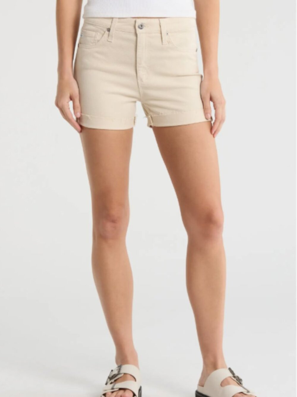 AG Mari High Waist Denim Shorts NWT SZ M